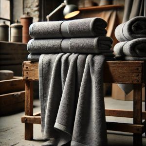 Grey, Towels, Unfinished 