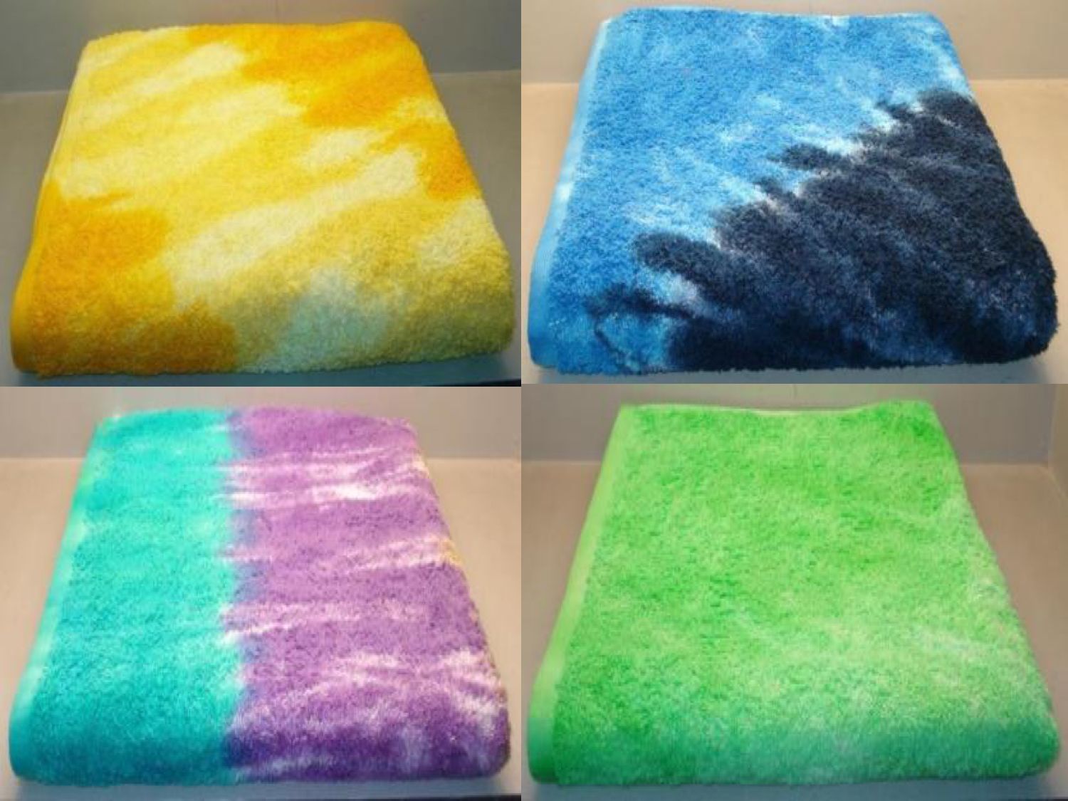 Tie & Dye jacquard terry towels