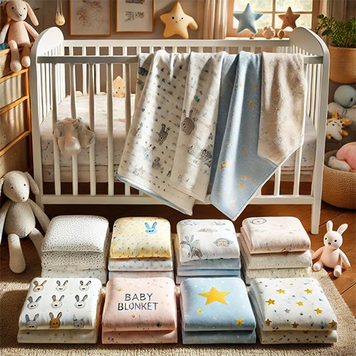 Printed Baby Receiving Blankets